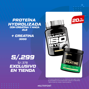 ANABOLIC ISO HYDRO 2LB + CREATINA 300G