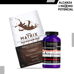 PROTEINA MATRIX 2LB + CREATINA 120G UN