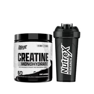 CREATINA MICRONIZADA 300G + SHAKER NUTREX