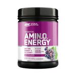 front view amino energy optimum nutrition 585g concord grape