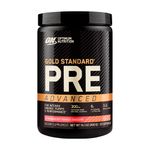 front view gold standard pre advanced 400g optimum nutrition strawberry mango daiquiri