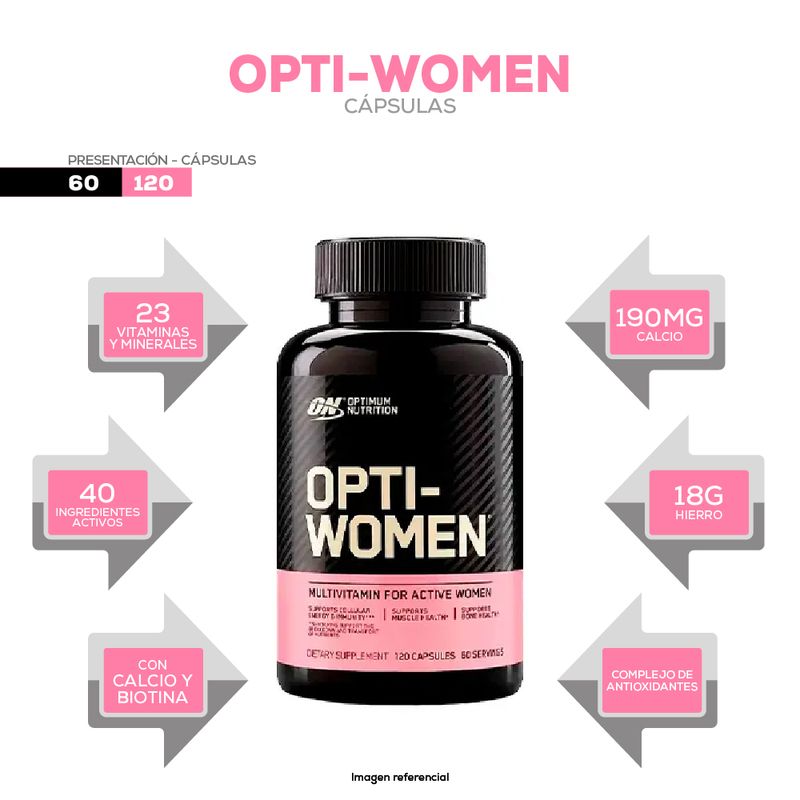 info opti women 120 capsules optimum nutrition