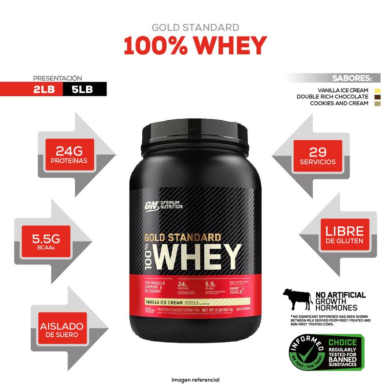 info gold standard whey 2 lb optimum nutrition vanilla