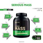 info serious mass 6 lb optimum nutrition vanilla
