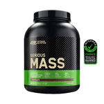front view serious mass 6 lb optimum nutrition chocolate
