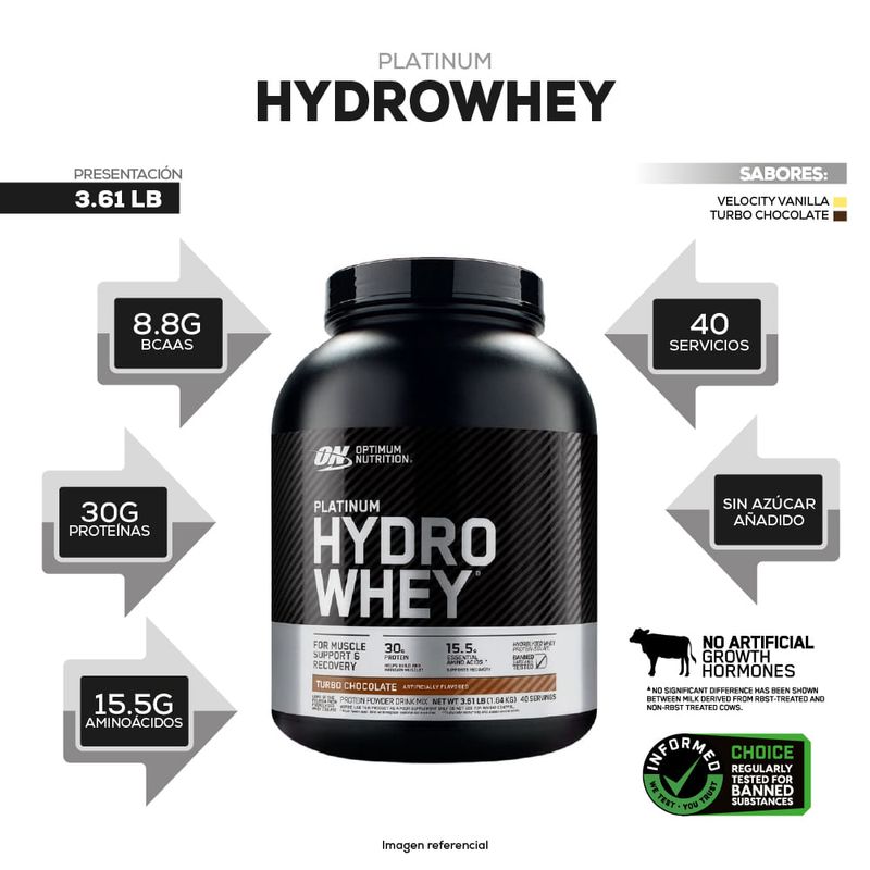 info platinum hydrowhey turbo 3.61 lb optimum nutrition chocolate