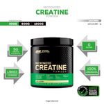 creatina micronized 300 g optimum nutrition